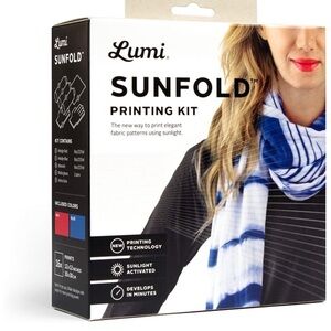 Lumi Sunfold printing kit tie dye with the sun